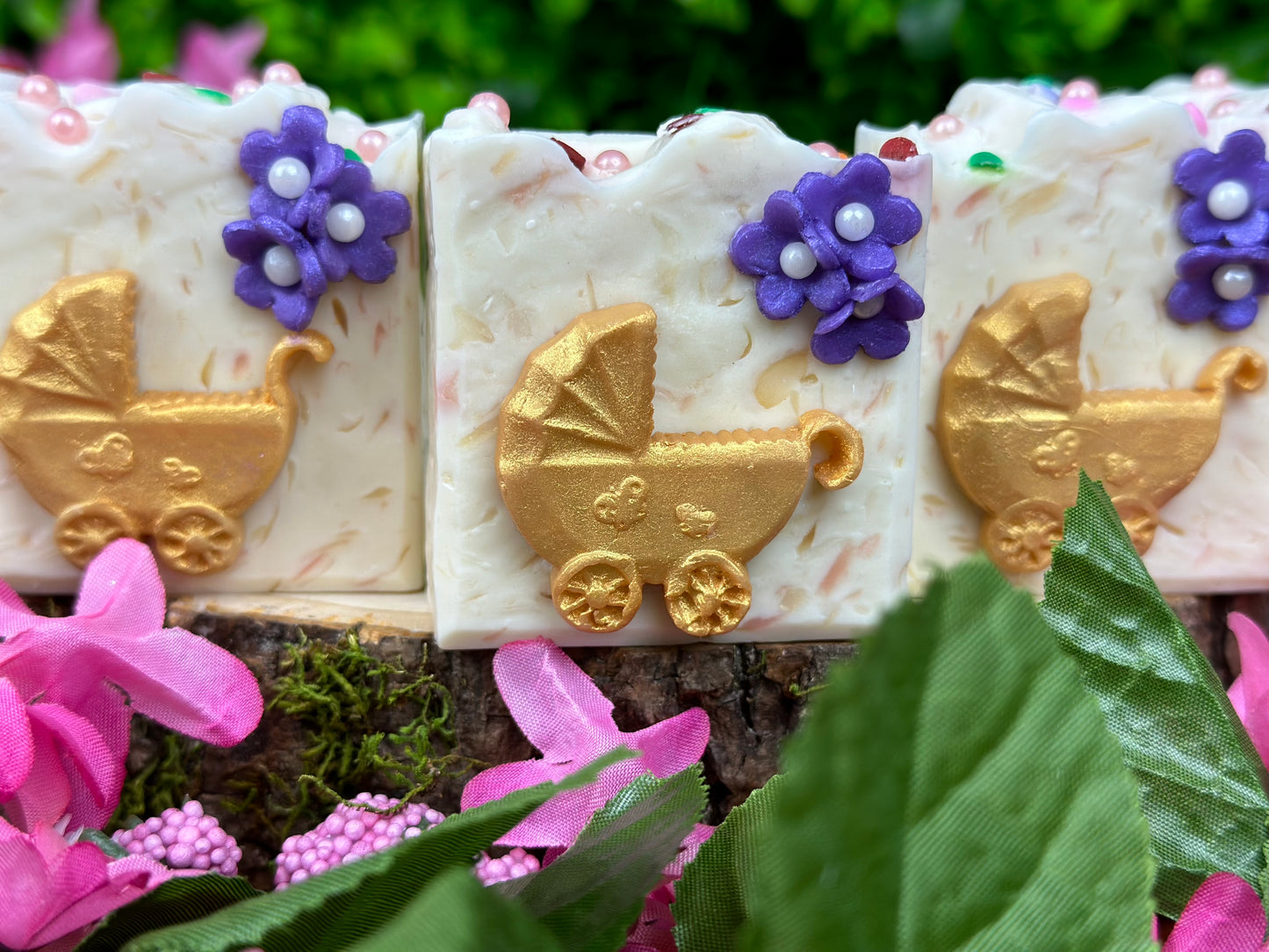 Soap Gallery Baby Carriage (BACK by popular demand, limited)(Garden Party Collection)