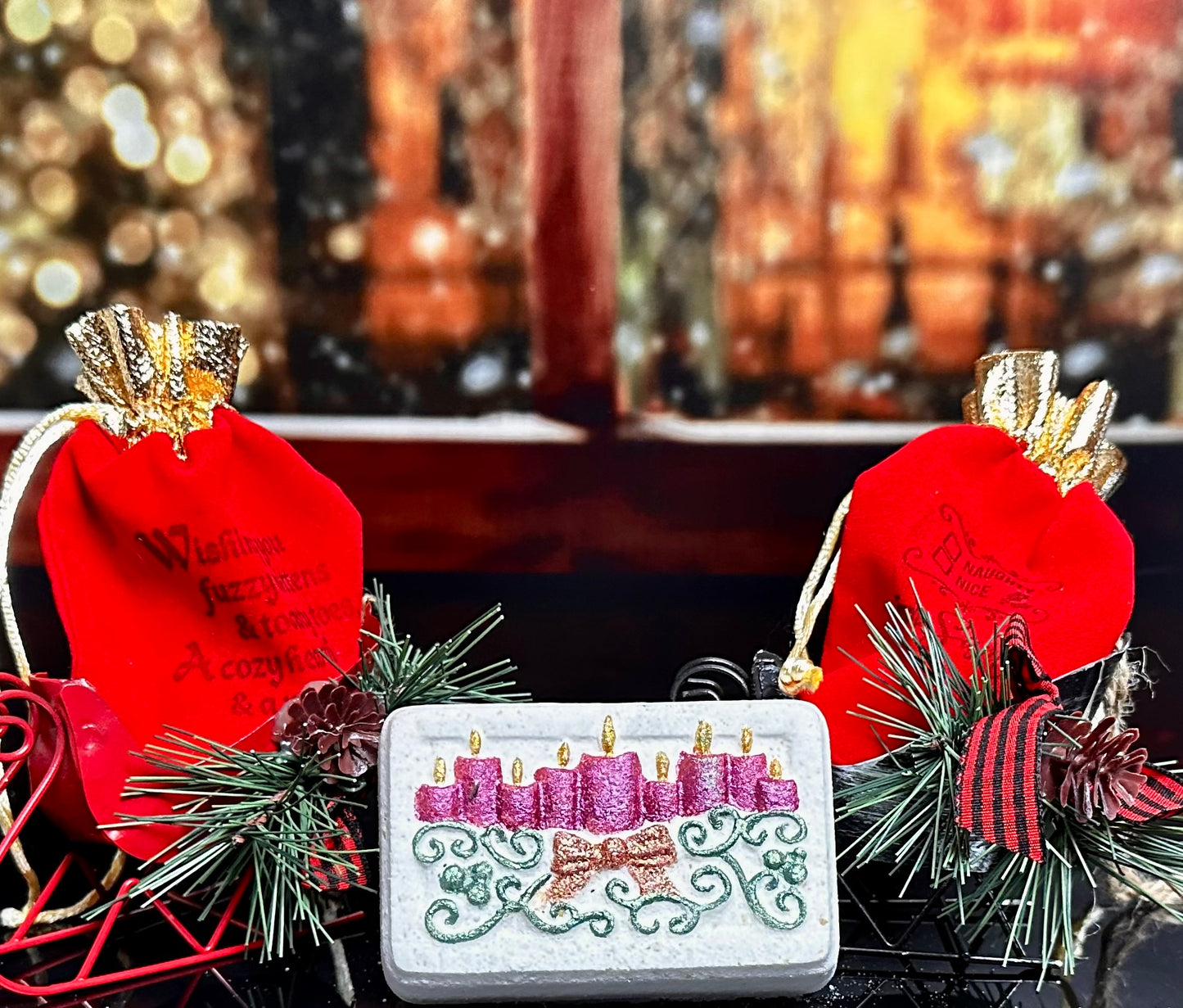 Sold out ~ Christmas Candles Bath Fizzy (back by popular demand)