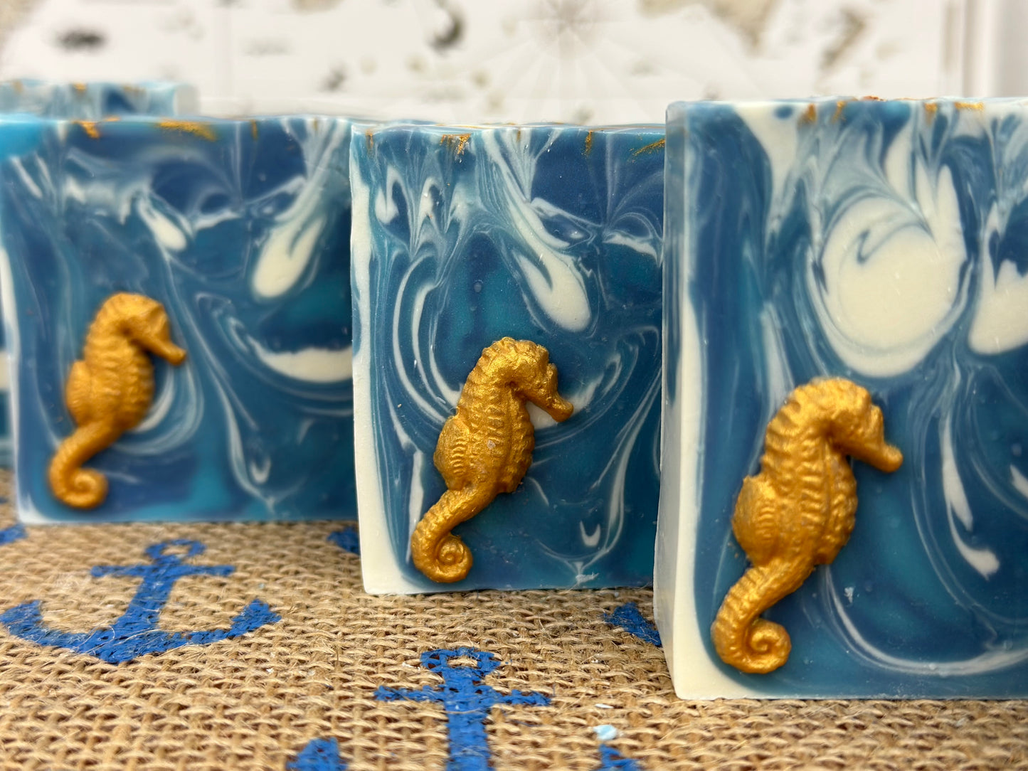Sold out ~ Seahorse & Blue Waves (Under the Sea)