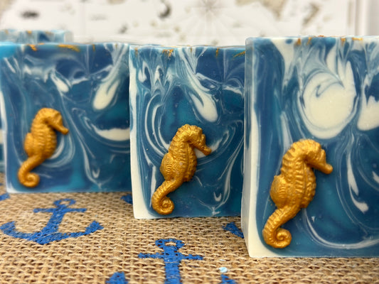 Sold out ~ Seahorse & Blue Waves (Under the Sea)