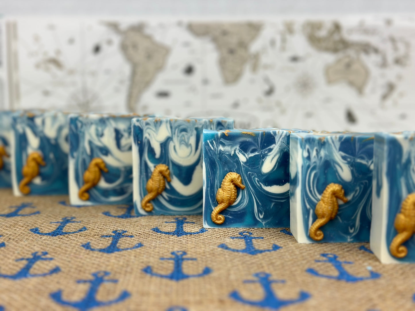 Sold out ~ Seahorse & Blue Waves (Under the Sea)