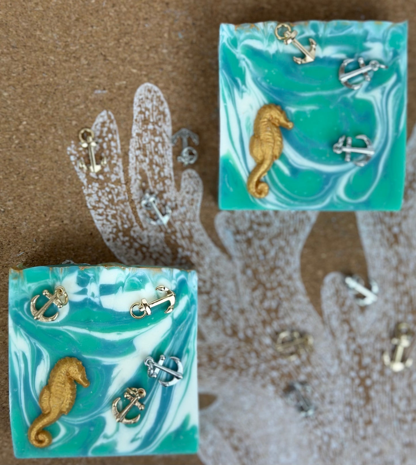Sold out ~ Seahorse & Green Waves (Under the Sea Collection)